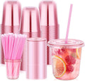 KesaPlan 50 Pack 12 oz Pink Plastic Party Cups by KesaPlan