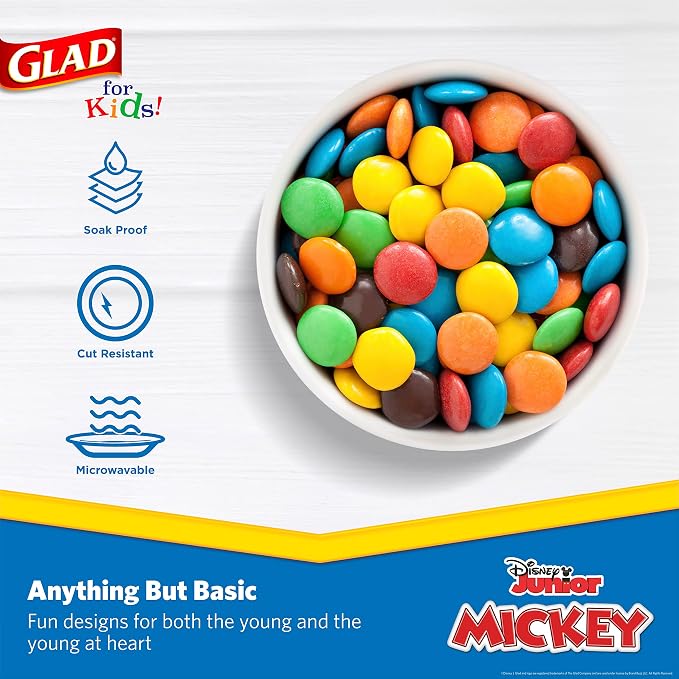 Glad Disney Mickey and Friends Disposable Snack Bowls, 6 Oz, soak-proof - Image 3