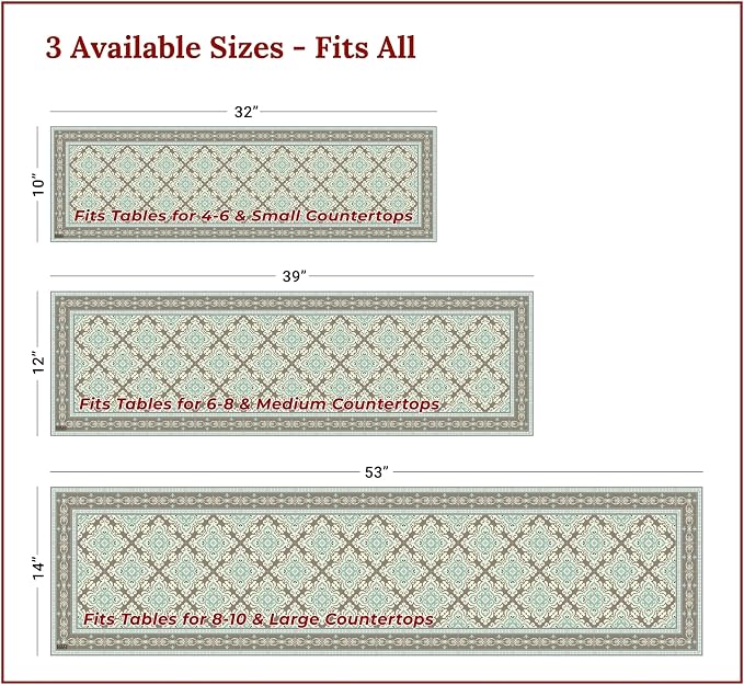 Heat Resistant Table Runner, 39 x 12 Inch - Image 4