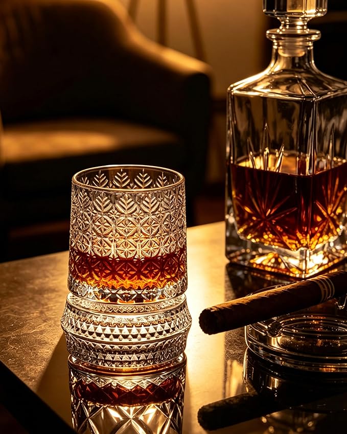 CEEFU 360° Spinning Whiskey Glasses Set - Image 3