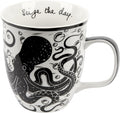 Karma Gifts 14 oz Black and White Boho Mug Octopus by KarmaGifts