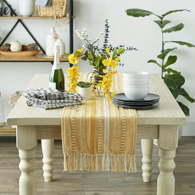 The Home Talk Jute Cotton Hand Woven Table Runner/Placemats - Image 5
