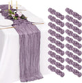 18 Pack Cheesecloth Table Runner 10FT Purple Table Runner Boho Gauze Cheese by Showgeous