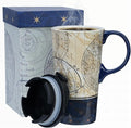 Topadorn 17oz Ceramic Travel Coffee Mug by Topadorn