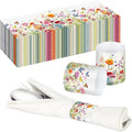 FoldTier 300 Pcs Paper Napkin Rings Disposable Napkin Bands Self Adhesive by FoldTier