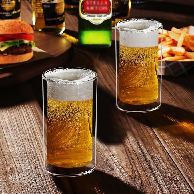 Sun's Tea 13oz Ultra Clear Strong Double Wall Thermal Insulated Highball - Image 4