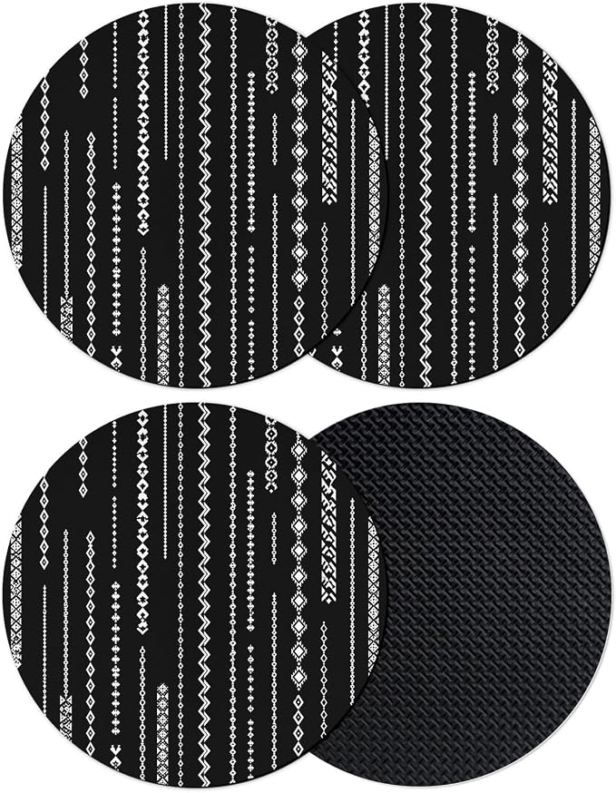 Contemporary Geometric Coasters Set of 4 Absorbent Coasters by Unknown