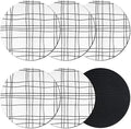 Modern Minimalist Lines Coasters Set of 6, Absorbent Coasters by Unknown