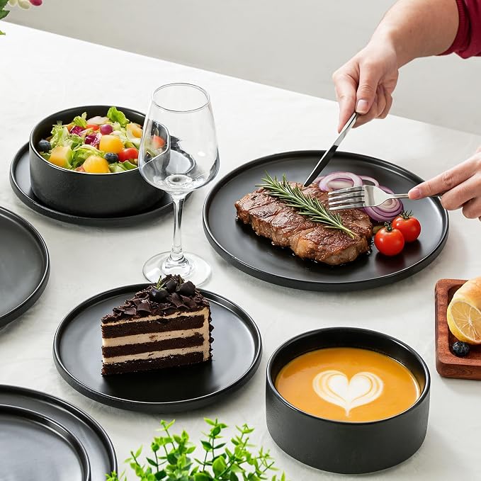 Ceramic Dinner Plates, 10.25 Inch, Set - Image 6