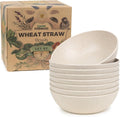 Grow Forward Premium Wheat Straw Bowls - 20oz Microwave Safe Plastic Cereal by GrowForward