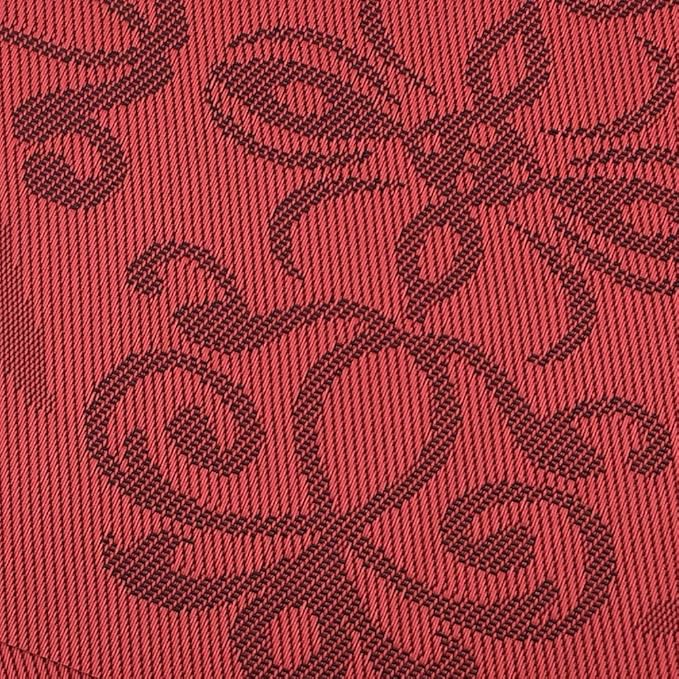 Gugrida Luxury Red Placemats Set of 6 Crossweave Woven Vinyl Placemat for Dining Table Heat Resistant Kitchen Table Mats Easy to Clean