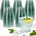 50 Pack 9oz Transparent Green Plastic Cups, Fancy Disposable Cocktail Cup | by Unknown