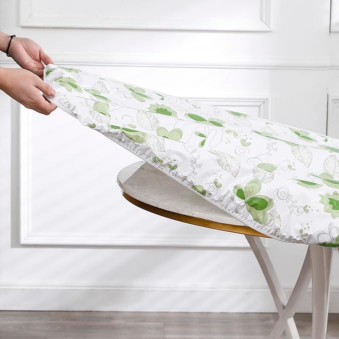 Walrus Round Vinyl Fitted Tablecloth with Flannel Backing Elastic Edge Design Table Cover Waterproof Oil-Proof PVC Table Cloth Stain-Resistant Best for 32"-36" Round
