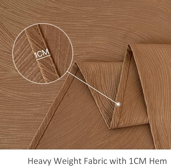 maxmill Harvest Jacquard Tablecloth Swirl Design Water Resistance Antiwrinkle Heavy Weight Soft Table Cloth for Fall Harvest Thanksgiving Parties Event Holiday Dinner Square 52 x 52 Inch, Fall Leaf