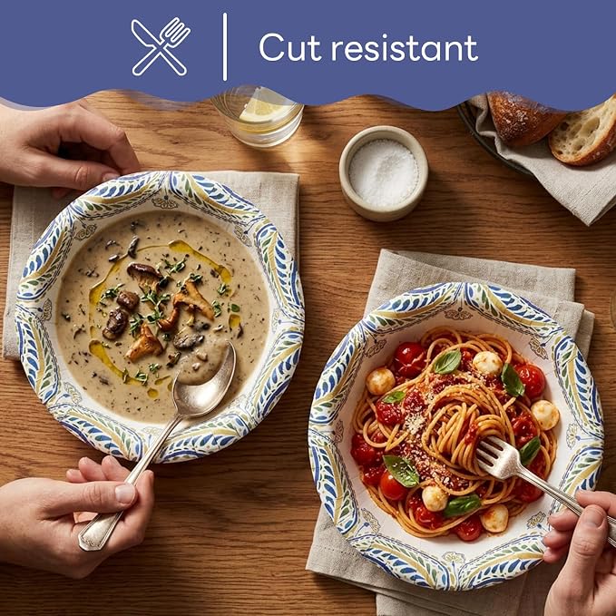 30 Count 8oz Paper Bowls, Small Paper Bowls, Microwaveable and Soak Proof | - Image 3