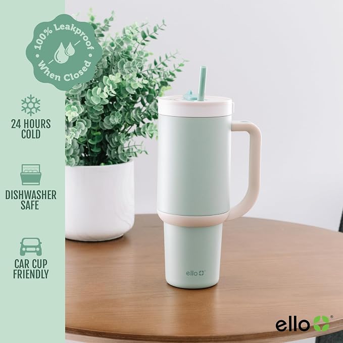 Ello Oasis 40oz Insulated Stainless Steel Tumbler - Image 5