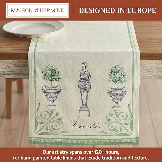 Maison d' Hermine Table Runner 100% Cotton 14.50" x 72" | Table Runners 72 - Image 2