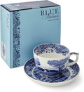 Portmeirion Spode Blue Italian Teacup and Saucer, 20-ounce Capacity, Jumbo Tea by Portmeirion