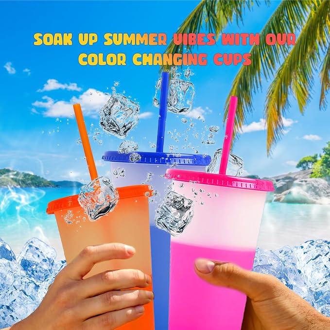 19pcs 24oz Color Changing Cups - Image 6