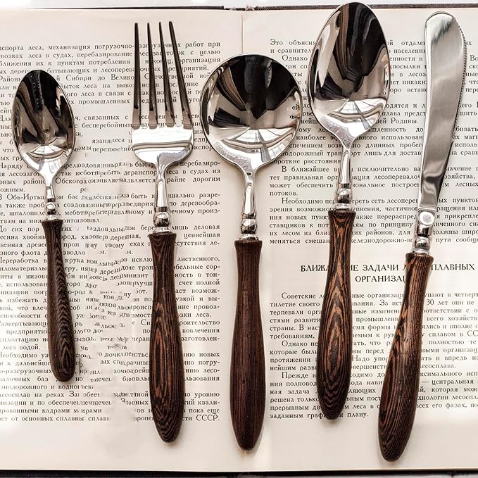 30 Piece Silverware Set Service by IKXOLifeswhispersweresonate