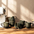 theterra Ceramic Coffee Mugs Set of 6, 12 oz Coffee Cups by TheTerra