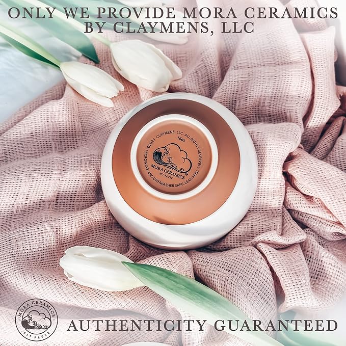 Mora Ceramic Small Dessert Bowls - 16oz, Set of 6 - Microwave, Oven and Dishwasher Safe, For Rice, Ice Cream, Soup, Snacks, Cereal, Chili, Side Dishes etc - Microwavable Kitchen Bowl, Vanilla White