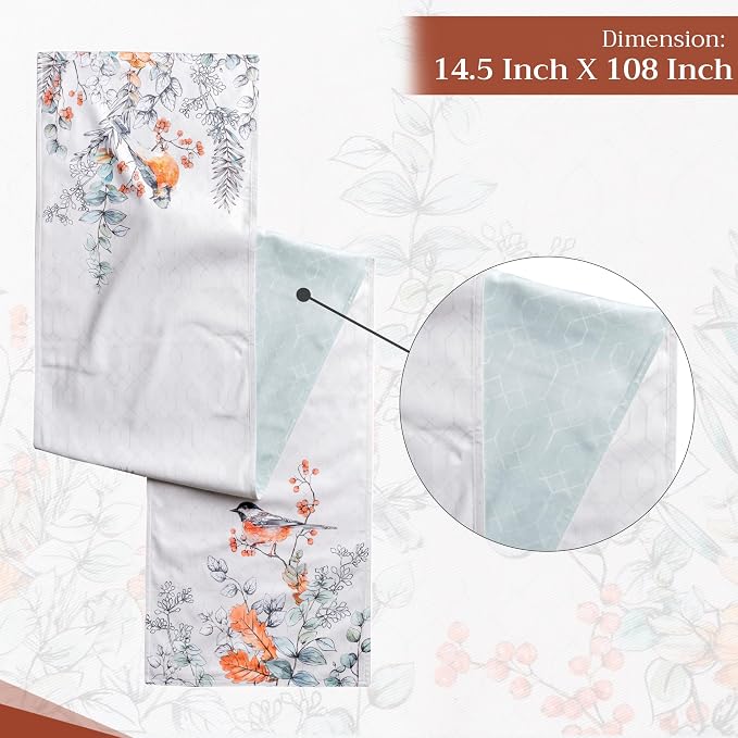 Maison d' Hermine Table Runner 100% Cotton 14.50" x 108" | Table Runners 108 - Image 4
