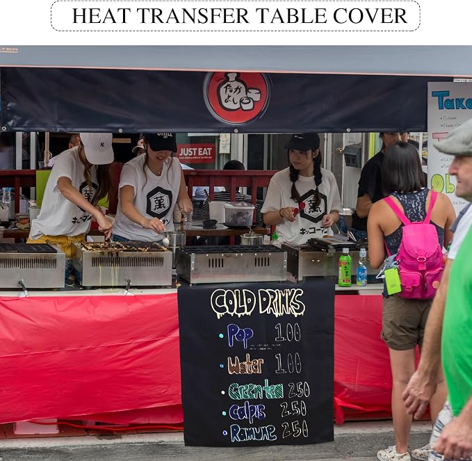 1 Pcs Black Sublimation Table Runners Blanks 24 x 72 Inch Polyester Table - Image 4