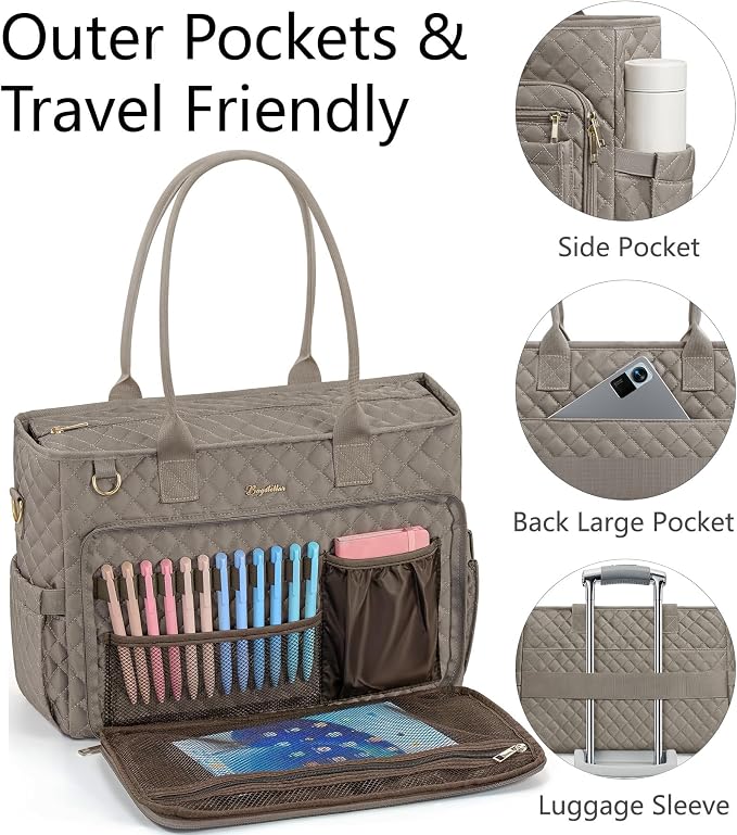 Bagstellar Teacher Tote Bag for Women, 15.6" Laptop Work Tote Computer Bag | - Image 6