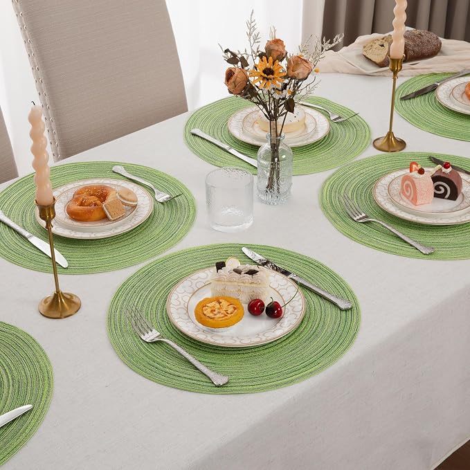 SHACOS Round Placemats Set of 6 - Image 7