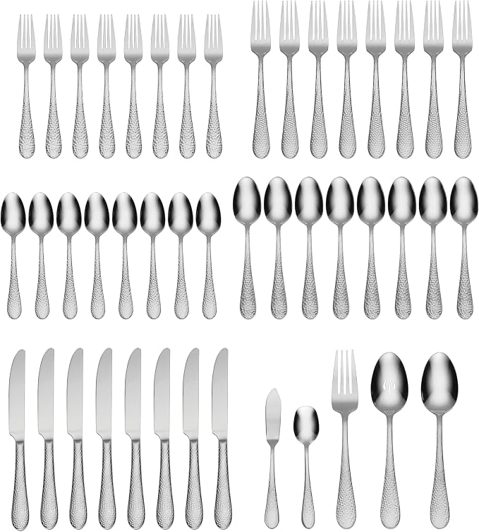 Oneida Tibet 45-Piece 18/0 Silverware Set - Image 2