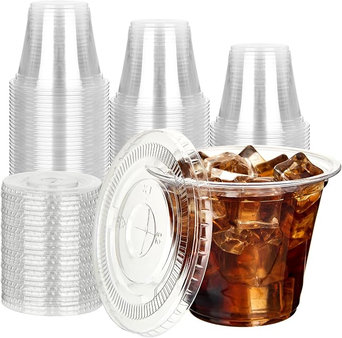 YEEHAW 9 oz 100 Pack Clear Plastic Cups by YEEHAW