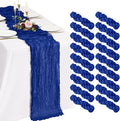 18 Pack Cheesecloth Table Runner 10FT Royal Blue Table Runner Boho Gauze Cheese by Showgeous