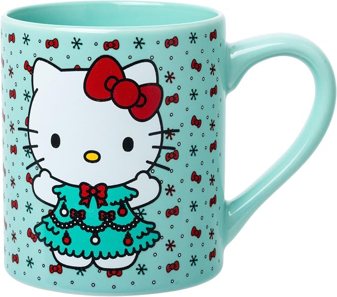 Silver Buffalo Sanrio Hello Kitty Christmas, 2 Pack Ceramic Mug Set, 14oz | - Image 2
