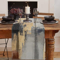 Emvency Table Runner, 13x72 Inch, Abstract Modern Gold | Textured Artistic by Emvency
