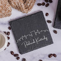 Blue Ridge Mountain Gifts - Paducah KY Skyline Coasters -Paducah Kentucky Souvenir, Slate Coasters with Minimalist Skyline, Housewarming Gift for Friends, Family, & Neighbors