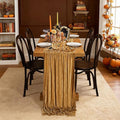 Gold Velvet Table Runner 10ft Extra Long Luxury Fall Thanksgiving Runners | 3 by SoarDream