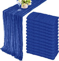 12 Pack 10Ft Cheesecloth Table Runner 35x120 Inch Boho Gauze Table Runner by Fivenl