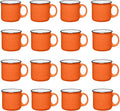 Set of 16 Ceramic Campfire Mugs – 15 Oz, Camping – Customizable by GiftsbyDesign