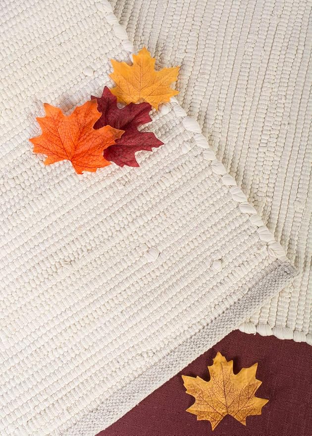 DII Handmade Chindi Tabletop, Reversible and Machine Washable, Table Runner - Image 3