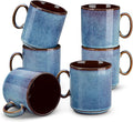 vancasso ONION Ceramic Coffee Mugs Set of 6, 12 Oz Coffee Cups by vancasso