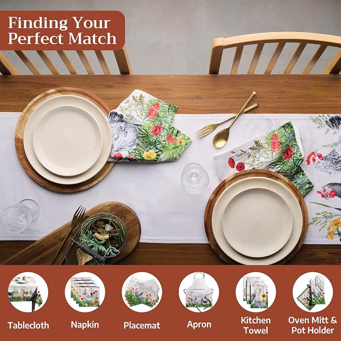 Maison d' Hermine Table Runner 100% Cotton 14.50" x 108" | Table Runners 108 - Image 4