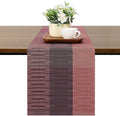 Table Runner 71 Inches Long, Vinyl Woven Farmhouse Table Runners | Washable by Chitomars