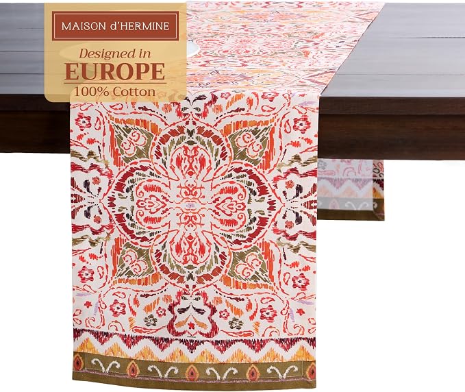 Maison d' Hermine Table Runner 100% Cotton 14.50" x 72" | Table Runners 72 by MaisondHermine