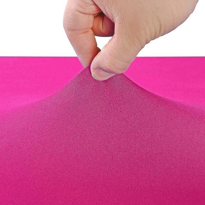 LZY Spandex Fitted Stretch Table Cover for 6 ft or 4ft or 8ft Folding Table, Rectangular Cocktail Tablecloth, Perfect for Party or Banquet