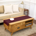 Solino Home 100% Pure Linen Table Runner Burgundy Hemstitch, 14 x 48 in | by SolinoHome