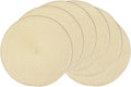 AHHFSMEI Round Braided Placemats 15 Inch Round Table Mats for Dining Tables Natural Woven Heat Resistant Place mats Set of 6 (Beige)