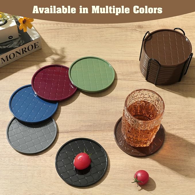 Coasters Set of 8, Hot or Cold Drink Coasters - Image 6