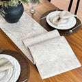 Table Runner with Jacquard Design, Waterproof Thick Table Runner by ZIWUROAD