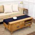 Solino Home 100% Pure Linen Dining Table Runner Navy Woven, Fete 14 x 48 in | by SolinoHome
